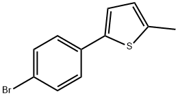 Thiophene, 2-(4-bromophenyl)-5-methyl- Struktur