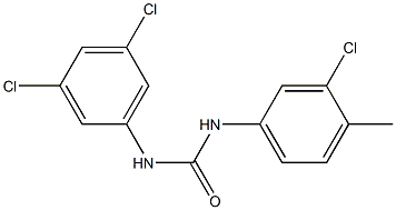 3-(3-chloro-4-methylphenyl)-1-(3,5-dichlorophenyl)urea Struktur