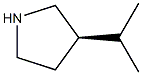 (R)-3-isopropylpyrrolidine Struktur