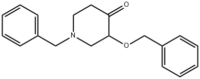 3-benzyloxy-1-benzylpiperidin-4-one hydrochloride Struktur