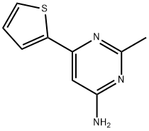 4-amino-2-methyl-6-(2-thienyl)pyrimidine Struktur