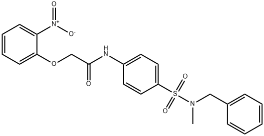 N-(4-{[benzyl(methyl)amino]sulfonyl}phenyl)-2-(2-nitrophenoxy)acetamide Struktur