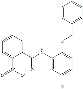 N-[2-(benzyloxy)-5-chlorophenyl]-2-nitrobenzamide Struktur