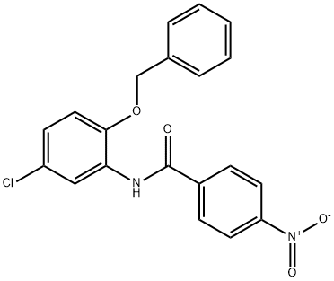 N-[2-(benzyloxy)-5-chlorophenyl]-4-nitrobenzamide Struktur