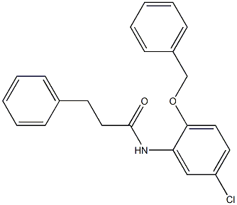 N-[2-(benzyloxy)-5-chlorophenyl]-3-phenylpropanamide Struktur