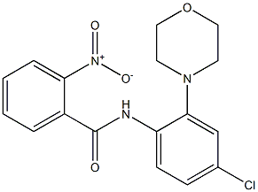 N-[4-chloro-2-(4-morpholinyl)phenyl]-2-nitrobenzamide Struktur