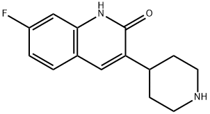 7-FLUORO-3-PIPERIDIN-4-YLQUINOLIN-2(1H)-ONE Struktur