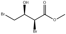 methyl(2S,3R)-2,4-dibromo-3-hydroxybutyrate Struktur