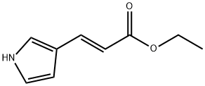 2-Propenoic acid, 3-(1H-pyrrol-3-yl)-, ethyl ester, (2E)- Struktur