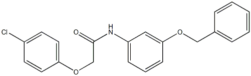 N-[3-(benzyloxy)phenyl]-2-(4-chlorophenoxy)acetamide Struktur