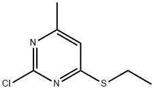 2-chloro-4-(ethylsulfanyl)-6-methylpyrimidine Struktur