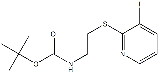 2-(2-BOC-AMINO)ETHYLTHIO-3-IODOPYRIDINE Struktur