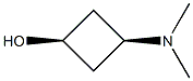 cis-3-(dimethylamino)cyclobutan-1-ol Struktur