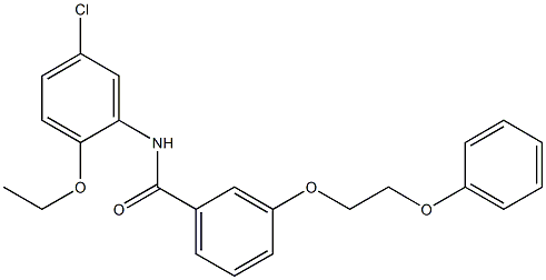 N-(5-chloro-2-ethoxyphenyl)-3-(2-phenoxyethoxy)benzamide Struktur