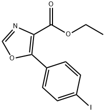 5-(4-Iodophenyl)-oxazole-4-carboxylic acid ethyl ester Struktur