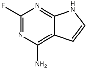 2-fluoro-7H-pyrrolo[2,3-d]pyrimidin-4-amine Struktur