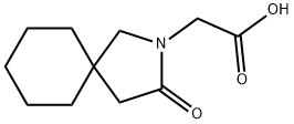 2-Azaspiro[4.5]decane-2-acetic acid, 3-oxo- Struktur