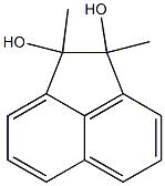 1,2-dimethyl-1,2-dihydroacenaphthylene-1,2-diol Struktur