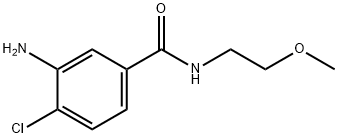 3-amino-4-chloro-N-(2-methoxyethyl)benzamide Struktur