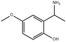 2-(1-aminoethyl)-4-methoxyphenol Struktur