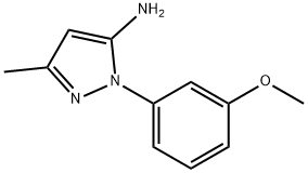 1-(3-methoxyphenyl)-3-methyl-1H-pyrazol-5-amine Struktur