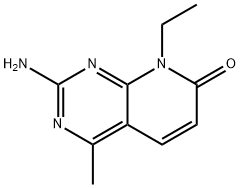 2-amino-8-ethyl-4-methylpyrido[2,3-d]pyrimidin-7(8H)-one Struktur