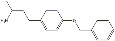 3-[4-(benzyloxy)phenyl]-1-methylpropylamine Struktur