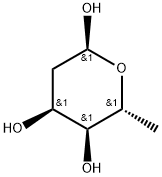 6-methyltetrahydro-2H-pyran-2,4,5-triol Struktur