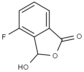 4-fluoro-3-hydroxy-1(3H)-Isobenzofuranone Struktur