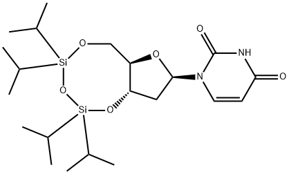 3',5'-O-(1,1,3,3-Tetraisopropyl-1,3-disiloxanediyl)-2'-deoxyuridine Struktur