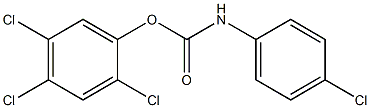 2,4,5-trichlorophenyl N-(4-chlorophenyl)carbamate Struktur