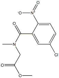 methyl 2-[(5-chloro-2-nitrophenyl)-N-methylformamido]acetate Struktur