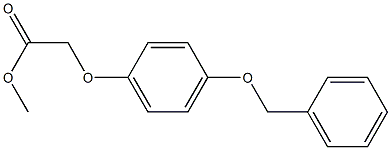 methyl 2-[4-(benzyloxy)phenoxy]acetate Struktur