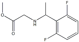 methyl 2-{[1-(2,6-difluorophenyl)ethyl]amino}acetate Struktur