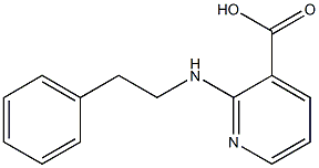 2-[(2-phenylethyl)amino]pyridine-3-carboxylic acid Struktur