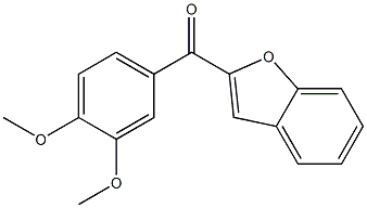 2-[(3,4-dimethoxyphenyl)carbonyl]-1-benzofuran Struktur