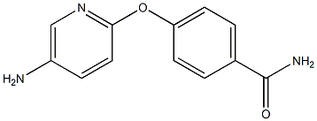 4-[(5-aminopyridin-2-yl)oxy]benzamide Struktur