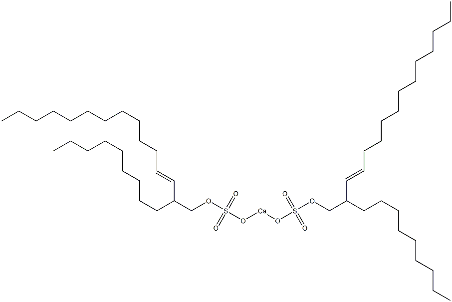 Bis(2-nonyl-3-pentadecenyloxysulfonyloxy)calcium Struktur