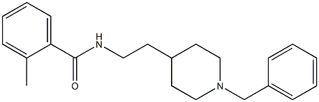 N-[2-(1-Benzyl-4-piperidinyl)ethyl]-2-methylbenzamide Struktur