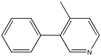 3-phenyl-4-methylpyridine Struktur