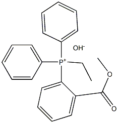 Methoxyformylethyltriphenylphosphonium hydroxide Struktur