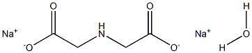 Iminodiacetic acid disodium hydrate Struktur