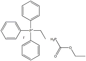 Carboethoxy phosphine ethyltriphenylphosphonium iodide Struktur