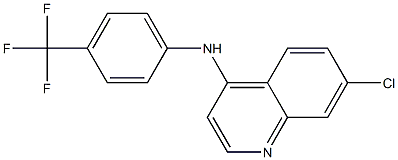 7-CHLORO-N-[4-(TRIFLUOROMETHYL)PHENYL]QUINOLIN-4-AMINE Struktur