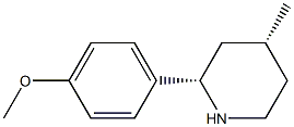 CIS-2-(4-METHOXYPHENYL)-4-METHYLPIPERIDINE Struktur