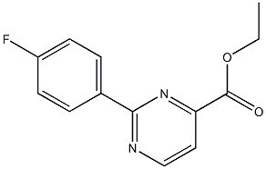 ETHYL 2-(4-FLUOROPHENYL)-4-PYRIMIDINE CARBOXYLATE Struktur