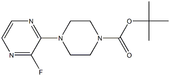 TERT-BUTYL 4-(3-FLUOROPYRAZIN-2-YL)PIPERAZINE-1-CARBOXYLATE Struktur