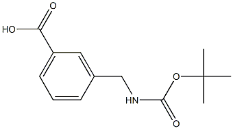 Boc-(3-Aminomethyl)Benzoid Acid Struktur