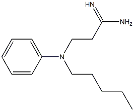 3-[pentyl(phenyl)amino]propanimidamide Struktur