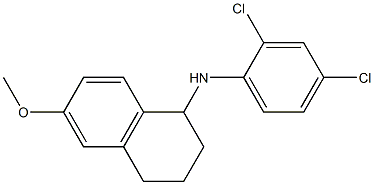 N-(2,4-dichlorophenyl)-6-methoxy-1,2,3,4-tetrahydronaphthalen-1-amine Struktur